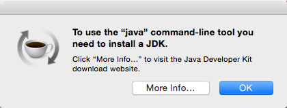 Mac OS X Java prompt