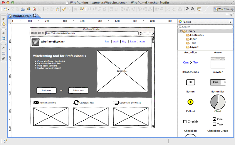 Create Website wireframes, mockups, prototypes