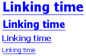 Linking time