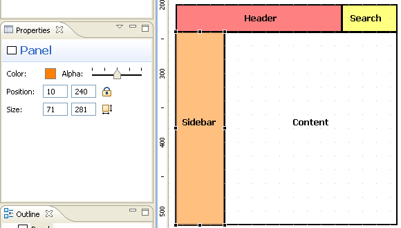 Wireframes and colors