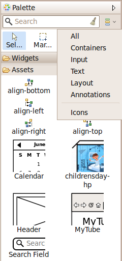 Extensible Palette