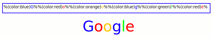 Color syntax