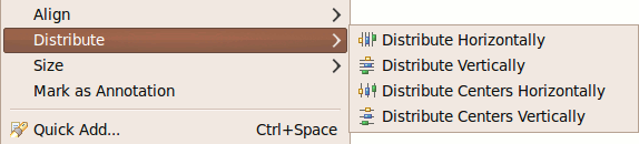 Distribute Centers Actions