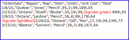 Table Background Syntax