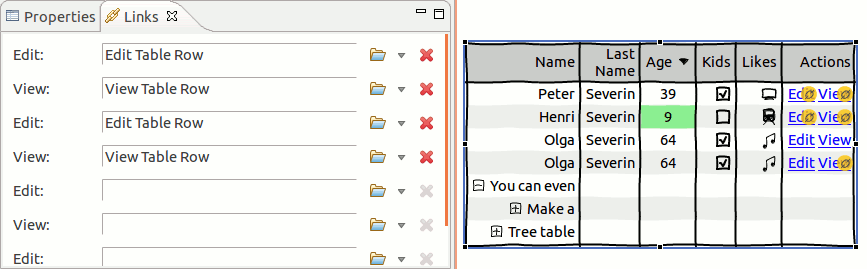 Table Links