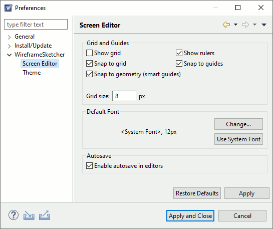 wireframesketcher eclipse