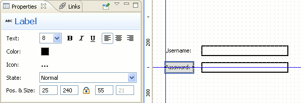 Properties, Grid, Smart Guides