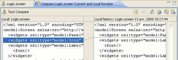 Track screen changes