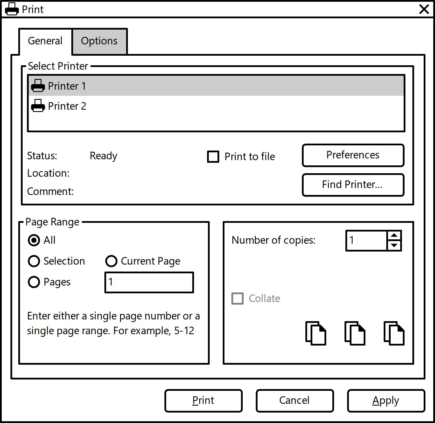 Printdialog windows 10 что это