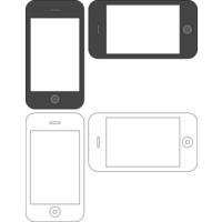 iPhone wireframe templates